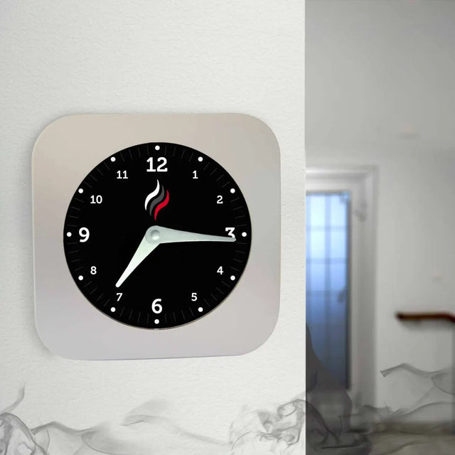 Wanduhr mit Rauchmeldefunktion von Gadget