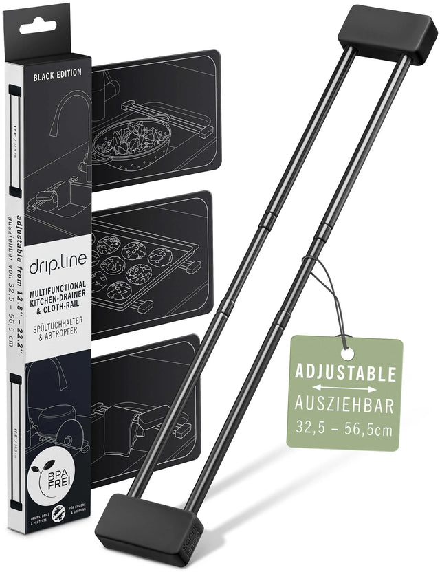 drip.line Spültuchhalter schwarz von Sanni Shoo