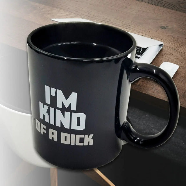 Tasse Kind of a Dick mit Farbwechsel durch Wärme von Mad Monkey