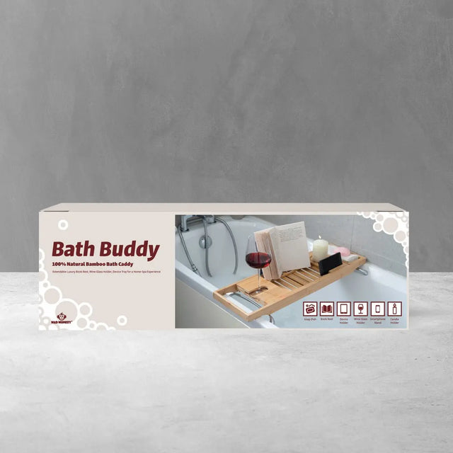 Bath Buddy Badewannenablage aus Bambus von Mad Monkey