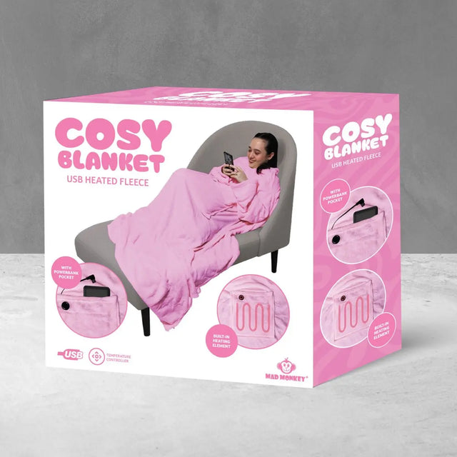 Toastie Beheizte Decke Pink von Mad Monkey