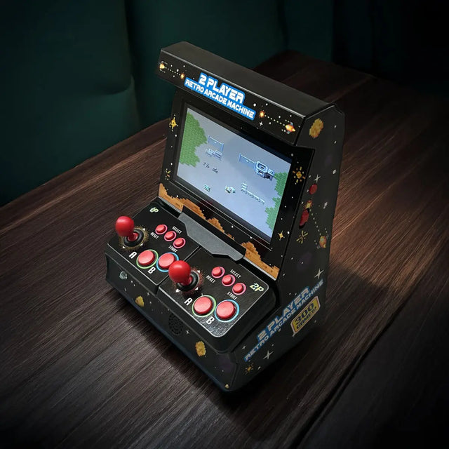 Retro Mini Arcade Machine mit Dual-Controller - inkl. 300x 8-Bit Spielen von Mad Monkey