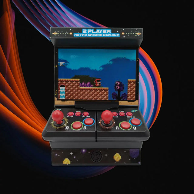Retro Mini Arcade Machine mit Dual-Controller - inkl. 300x 8-Bit Spielen von Mad Monkey