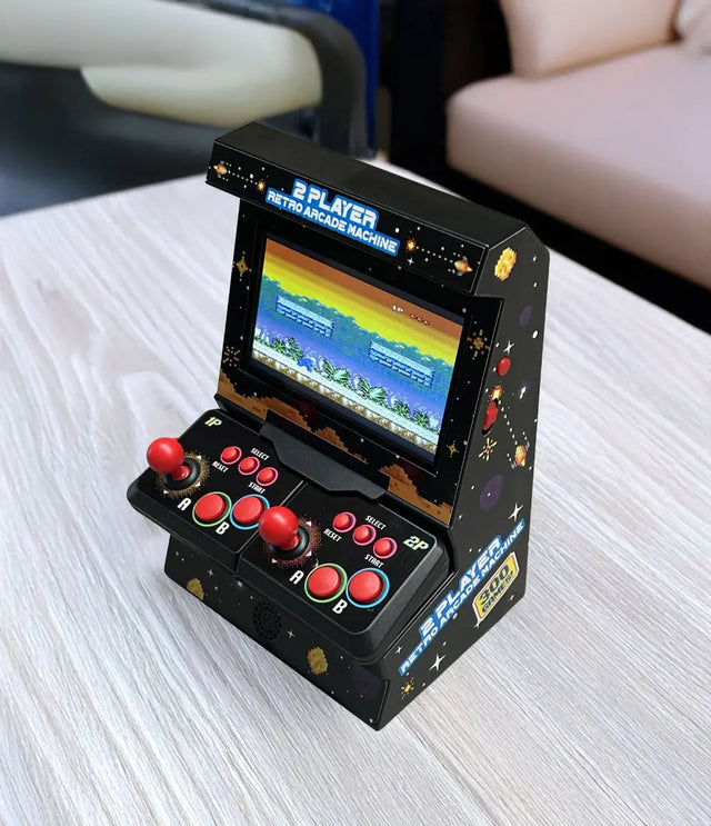 Retro Mini Arcade Machine mit Dual-Controller - inkl. 300x 8-Bit Spielen von Mad Monkey