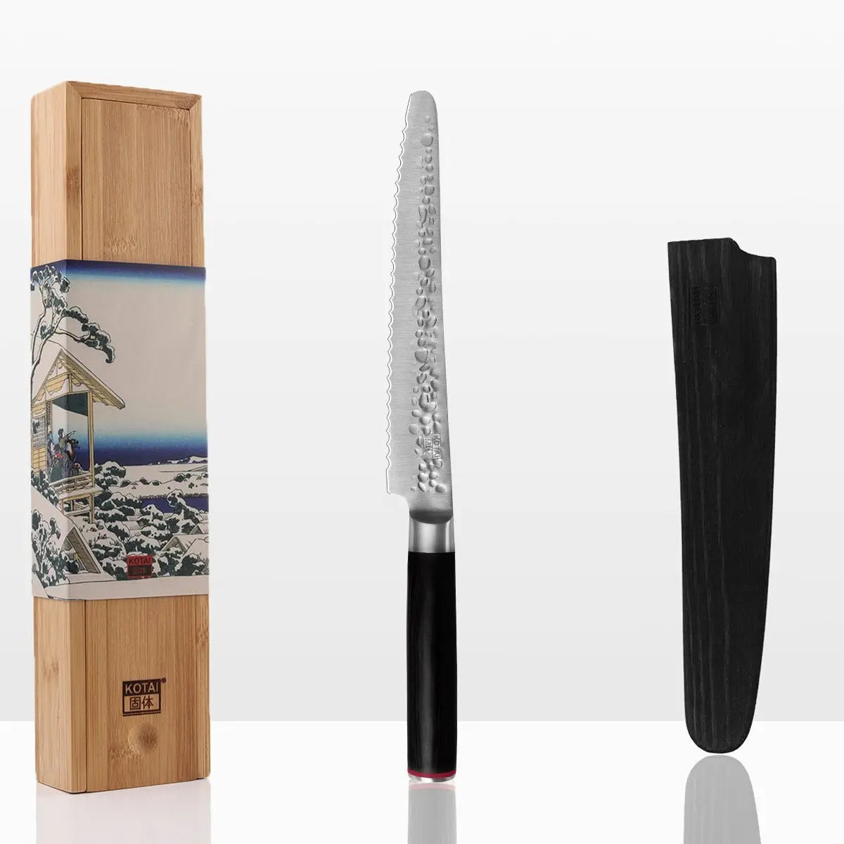 Brotmesser mit Wellenschliff Pakka von KOTAI