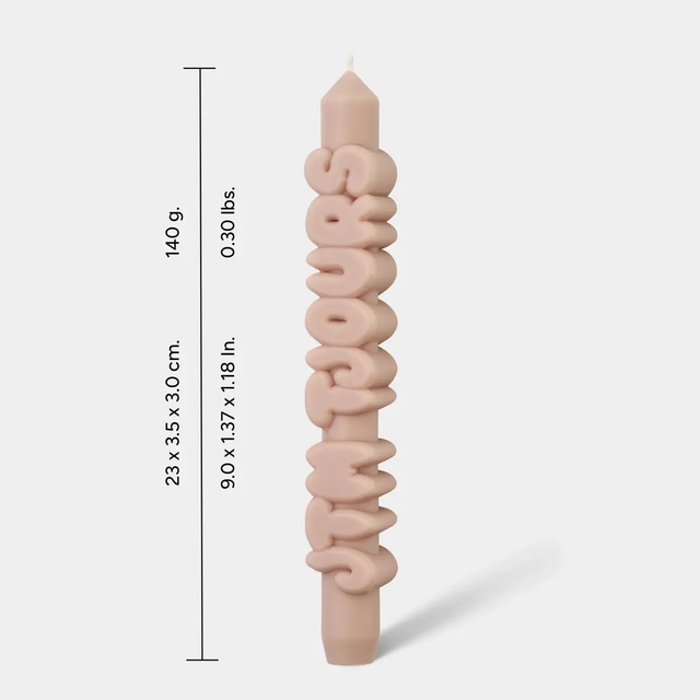 Kerze Taper candle JTM TJOURS Cream von guteszeug.ch