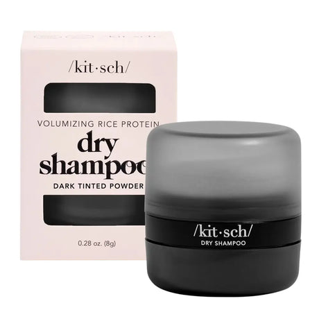 Volumengebendes Reisprotein-Trockenshampoo - Dunkel Getöntes Pulver von Kitsch