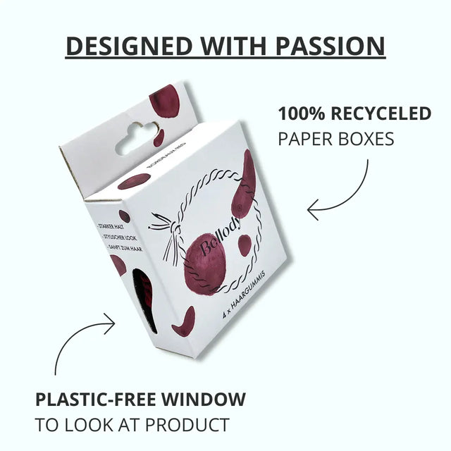 Geflochtene Haargummis Grün 4er Set von Bellody