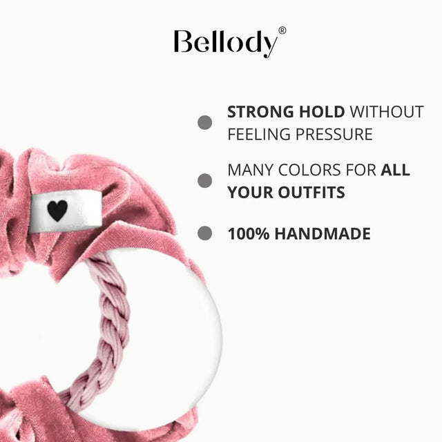 Samt-Scrunchie Rosa von Bellody