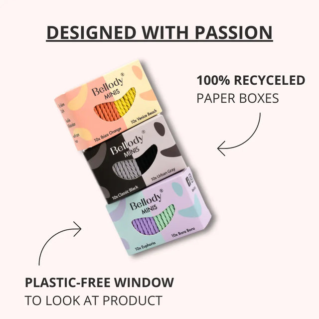 Mini Haargummis Rose Rot 20er Set von Bellody