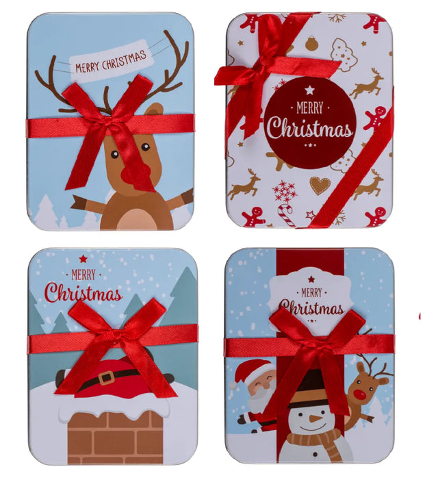 Kleine Geschenkbox aus Metall assortiert 4 Designs von Out of the blue