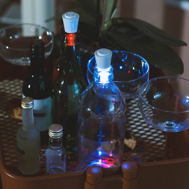 LED-Flaschenlicht Leuchtende Korken (2er Pack) von HOOT