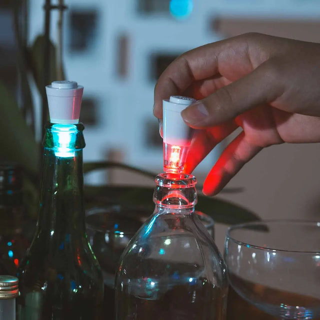 LED-Flaschenlicht Leuchtende Korken (2er Pack) von HOOT