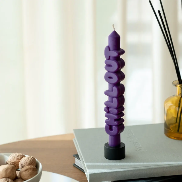 Kerze Taper candle CHILL OUT Indigo von Taper Candles