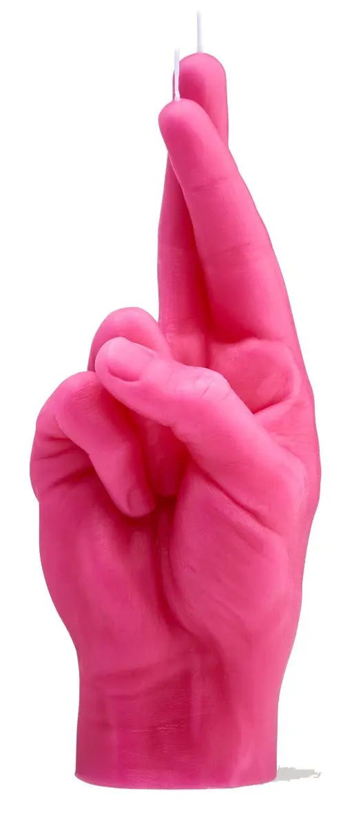 Crossed Fingers Rot von Candle Hand