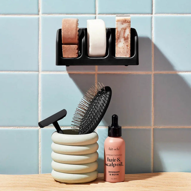 Seifenschale 3er Schwarz von Kitsch