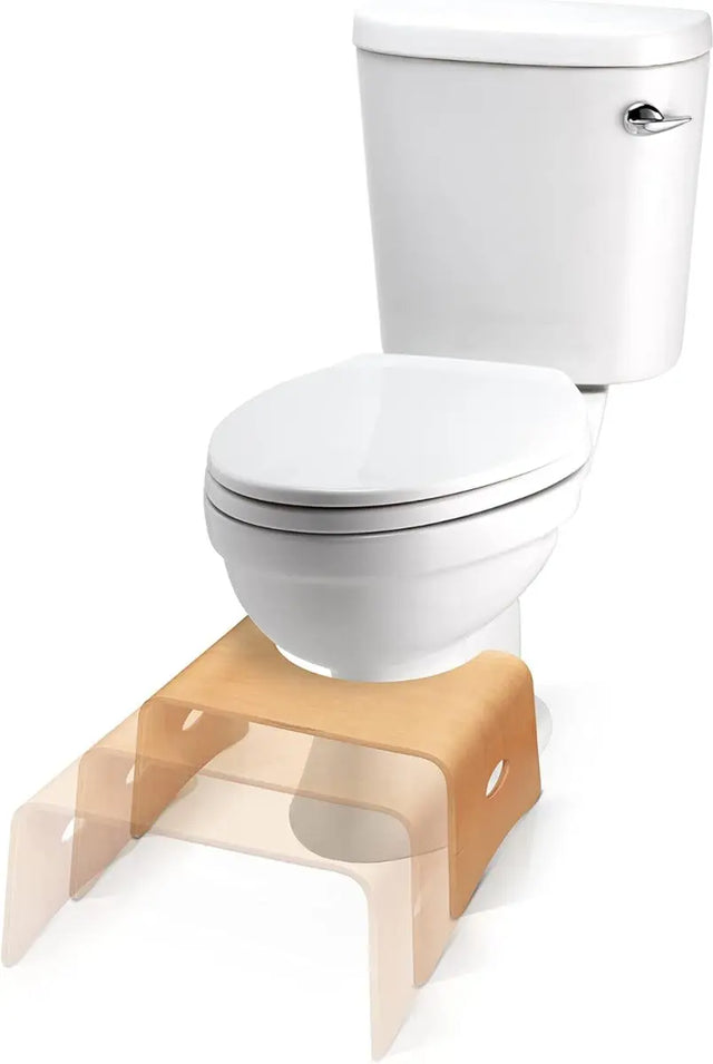 Toilettenhocker Lackiertes Holz Natur von Well Care