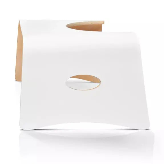 Toilettenhocker Lackiertes Holz Weiss von Well Care
