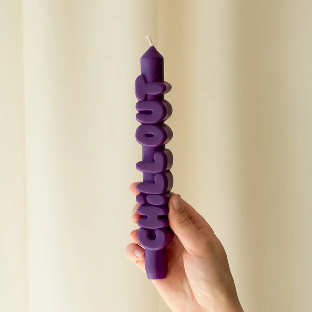 Kerze Taper candle CHILL OUT Indigo von Taper Candles