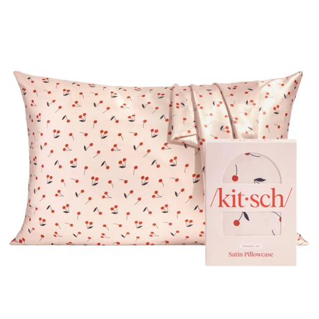 Satin Kissenbezug Queen Kirschen von Kitsch