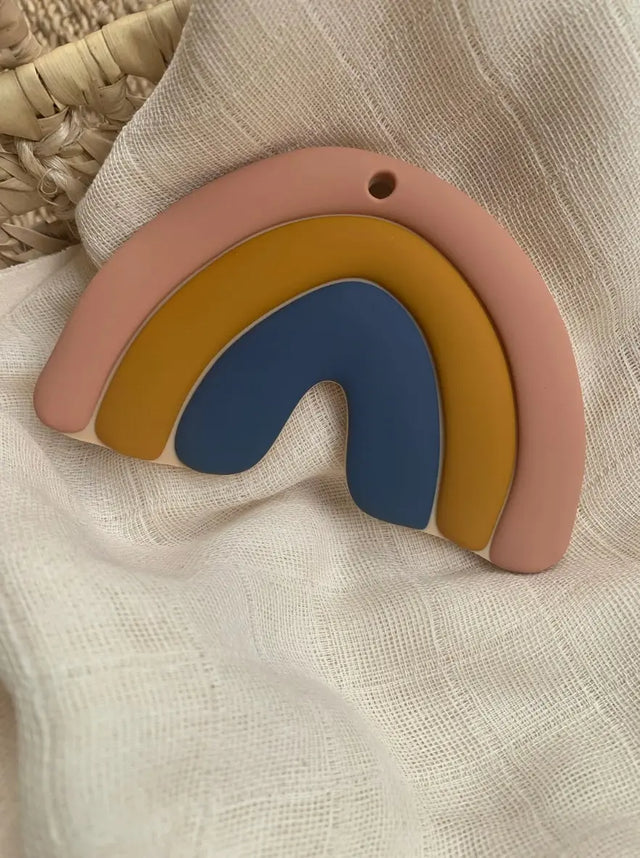 Beissring Regenbogen Silikon Montessori von Leo et Lea