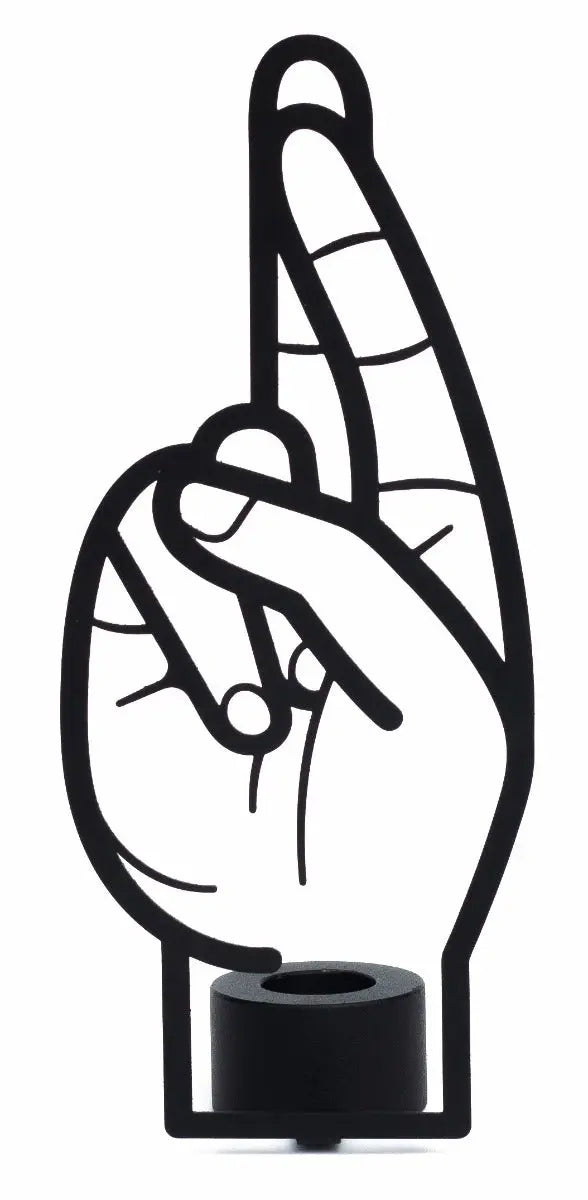 Kerzenständer Crossed Fingers von Candle Hand