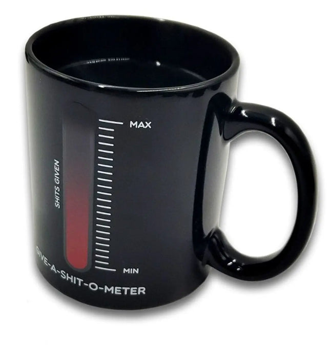 Tasse Give a Shit mit Farbwechsel durch Wärme von Mad Monkey