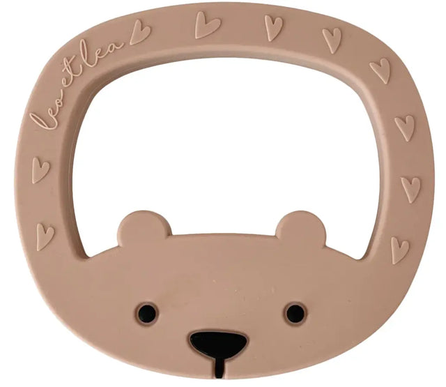 Kleiner Bär Beissring Montessori Hellrosa von Leo et Lea