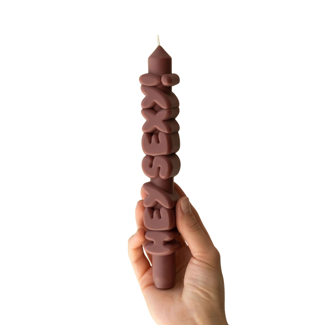 Kerze Taper candle HEY SEXY! Mocha von Taper Candles