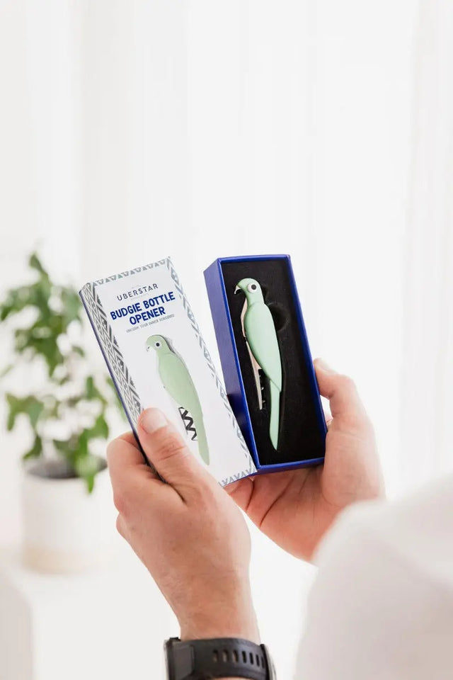 Flaschenöffner Wellensittich Grün von Uberstar