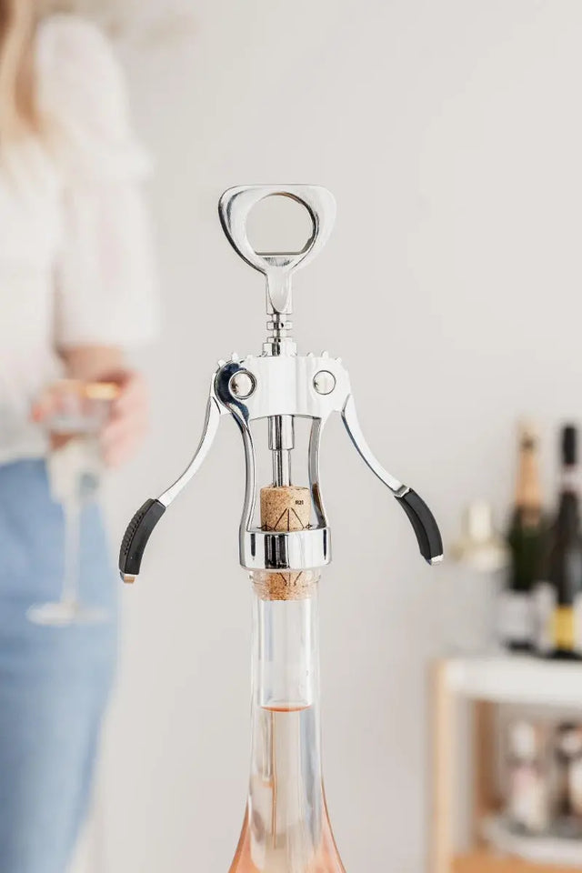 Korkenzieher Geflügelt Premium Silber von Uberstar