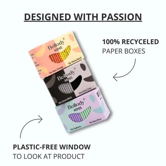 Mini Haargummis Blau Grün 20er Set von Bellody