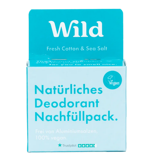 Deodorant Refill Fresh Cotton & Sea Salt von Wild