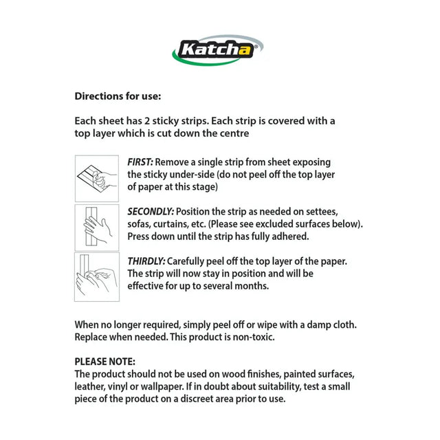 Sticky Cat Antikratz-Streifen 24er-Pack von Katcha