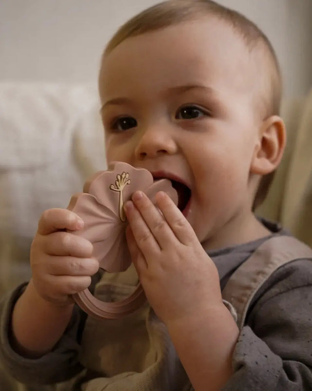 Beissring und Zahnungshilfe Hibiskus für sicheres Zahnen von Leo et Lea