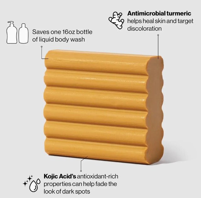 Kojisäure-Gesichts- und Körperbar mit Kurkuma von Kitsch