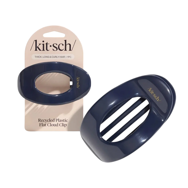 Flache Haarklammer L Blaue Orchidee von Kitsch