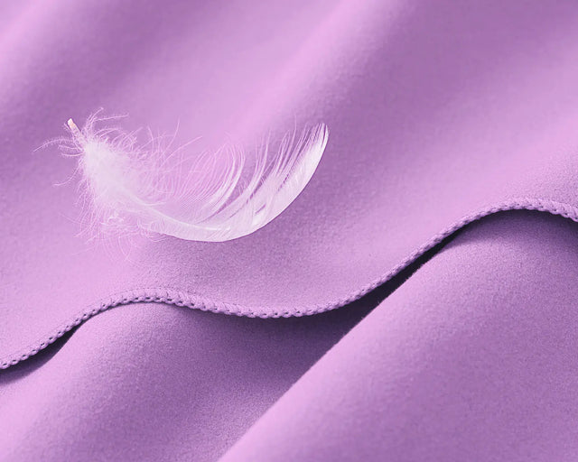 Mikrofaser Handtuch schnelltrocknend mit Tasche 60x120cm Flieder von Fit-Flip