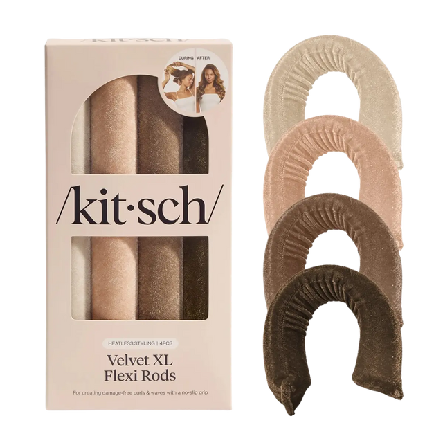 Lockenwickler Velvet Flexi Stäbe Eukalyptus 4er Set von Kitsch