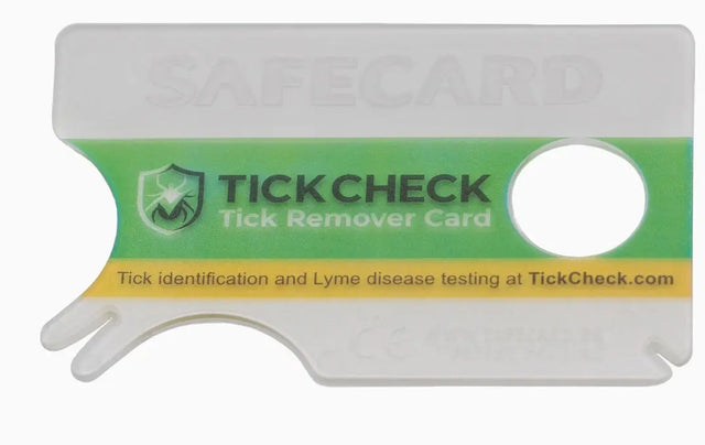 Zeckenkarte mit 3x Lupe für Mensch und Tier im Geldbeutelformat von Tickcheck