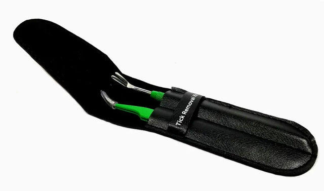 Premium Zeckenentferner Set Edelstahl mit Tasche für Mensch und Tier von Tickcheck