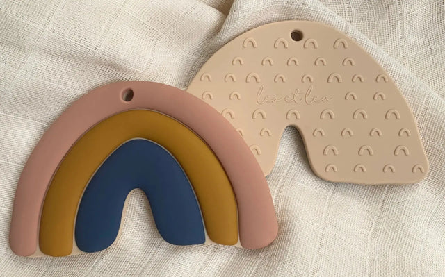 Beissring Regenbogen Silikon Montessori von Leo et Lea