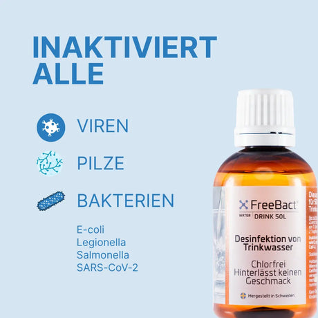 Freebact Drink 50L Trinkwasserdesinfektion von guteszeug.ch