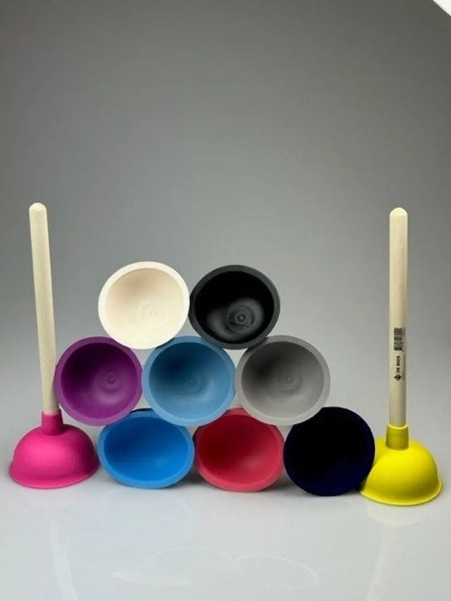 Abflussreiniger Pömpel und Saugglocke Leuchtpink von De Beer Innovations