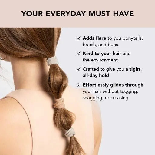 Medium Nylon Gummibänder mit Glitzereffekt 12er Set von Kitsch