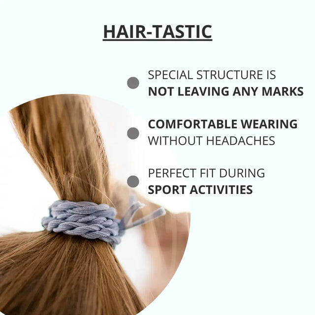 Geflochtene Haargummis Grün 4er Set von Bellody