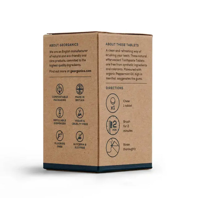 Mineralische Zahnputztabletten ohne Fluorid Pfefferminze von guteszeug.ch