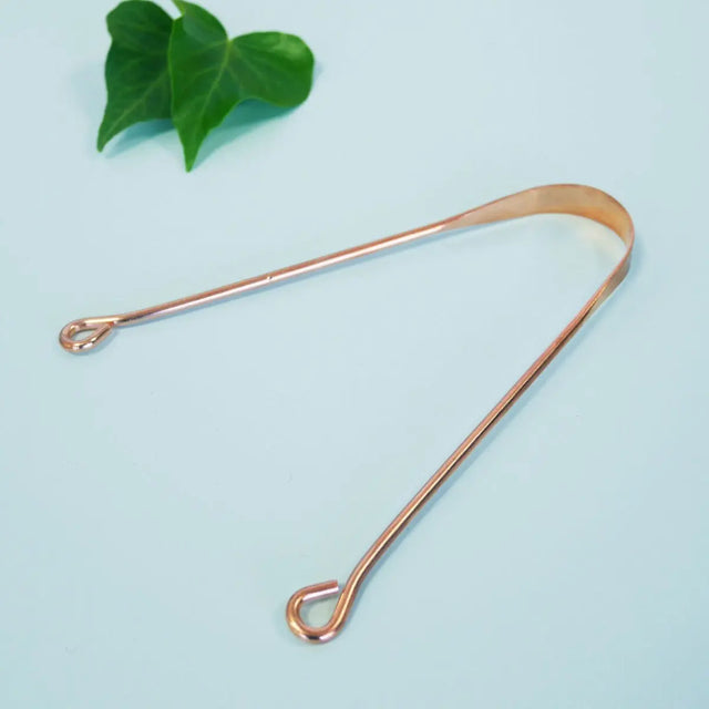 Zungenschaber Kupfer inkl. Baumwollbeutel von Orinko