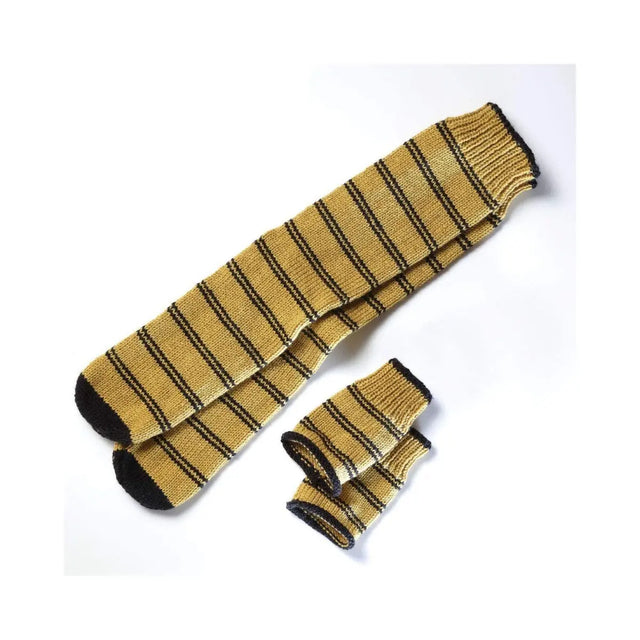 Harry Potter Strickset Fäustling und Socken Hufflepuff von Thumbs Up