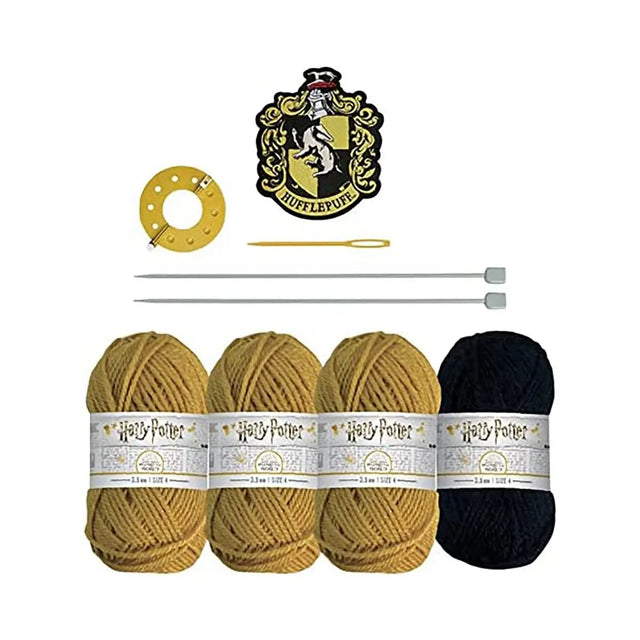 Harry Potter Strickset für Mütze Hufflepuff von Thumbs Up